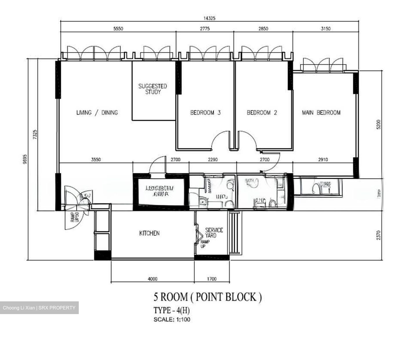 Blk 470C Hougang Parkview (Hougang), HDB 5 Rooms #574181041